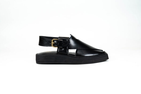 Sikki Kaptan Chappal Black