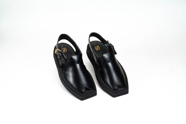 Sikki Kaptan Chappal Black