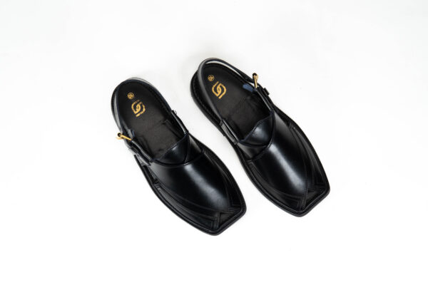 Sikki Classic Peshawari Chappal Black