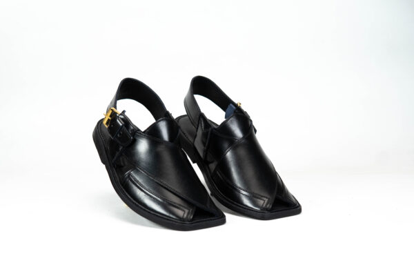 Sikki Classic Peshawari Chappal Black